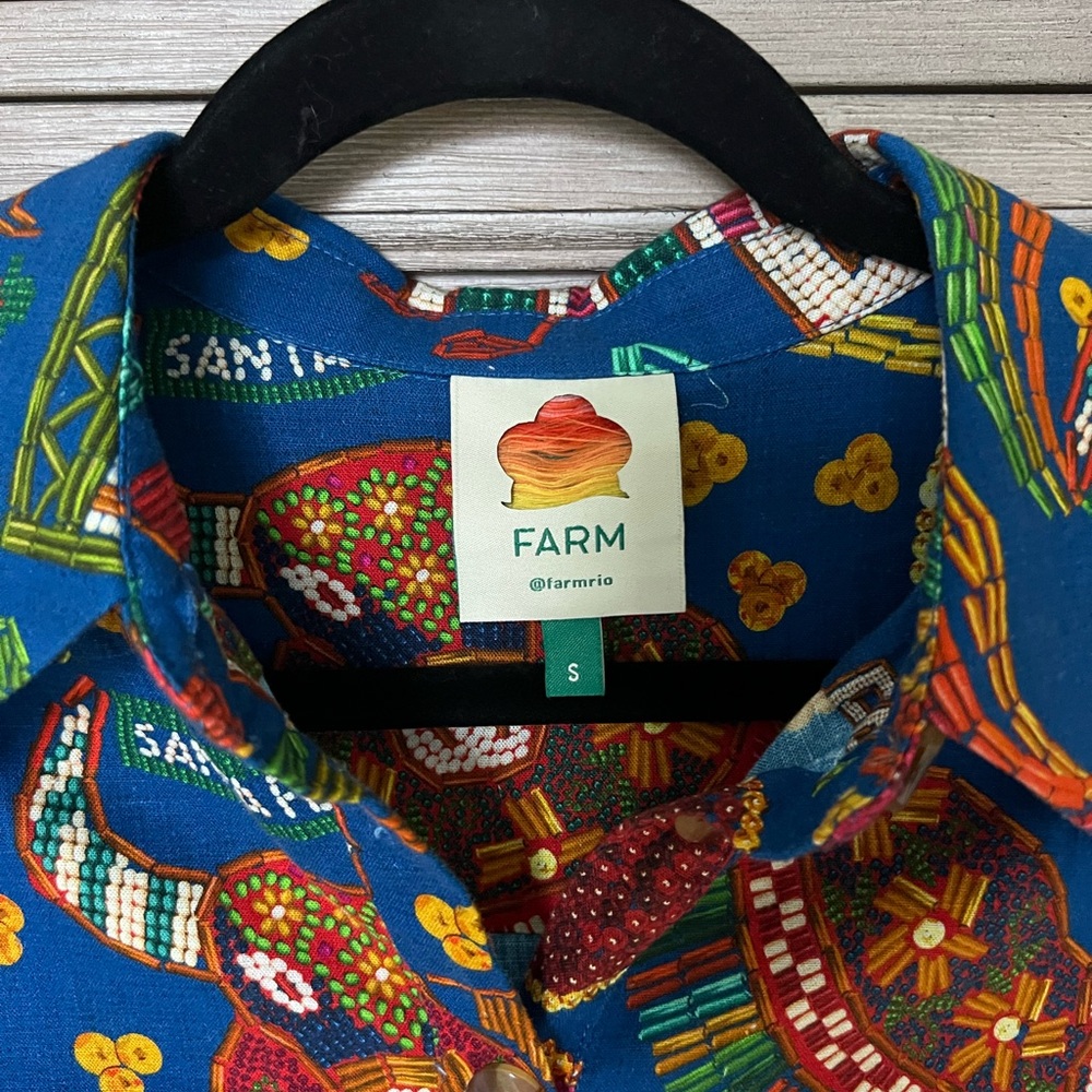 Farm Rio Colorful Patterned Romper - Picture 2 of 9